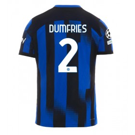 Inter Milan Denzel Dumfries #2 Heimtrikot 2023-24 Kurzarm